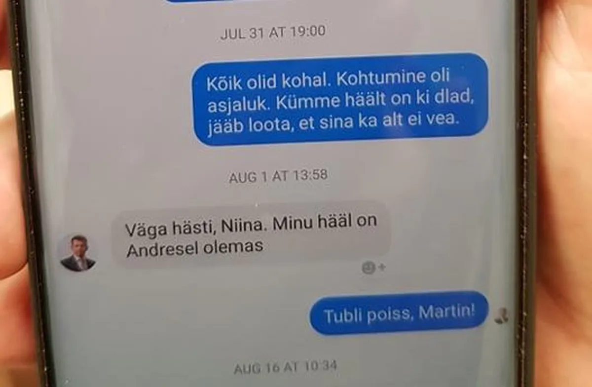 В присланном 1 августа сообщении Репинский давал понять, что поддерживает смену власти в Йыхви.