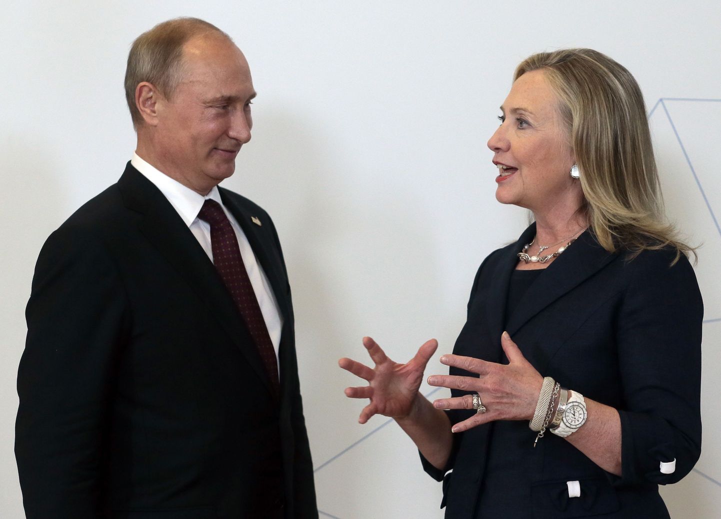 Vladimir Putin ja Hillary Clinton