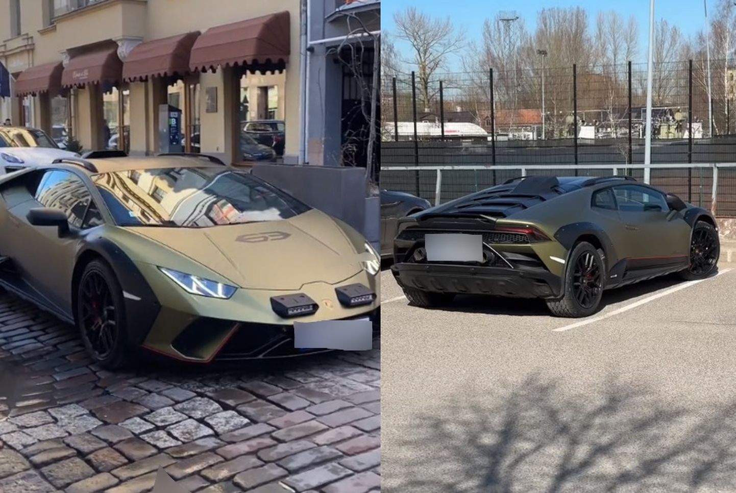 На улицах Риги замечена дорогая и эксклюзивная модель Lamborghini