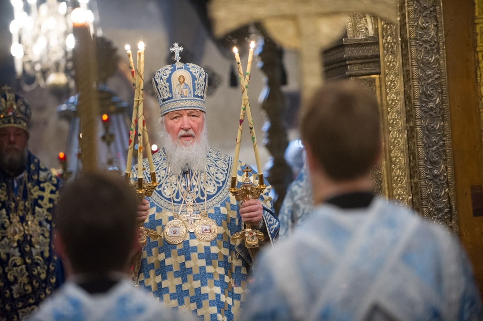 Krievijas pareizticīgo patriarhs Kirils.
