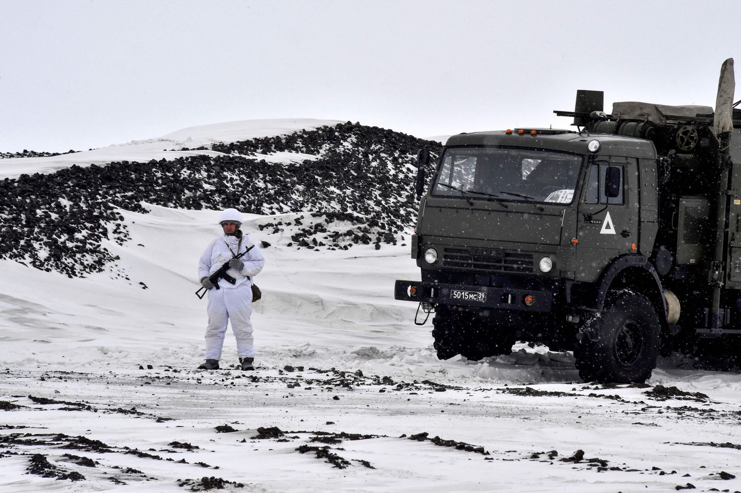 Российские военные в Арктике.