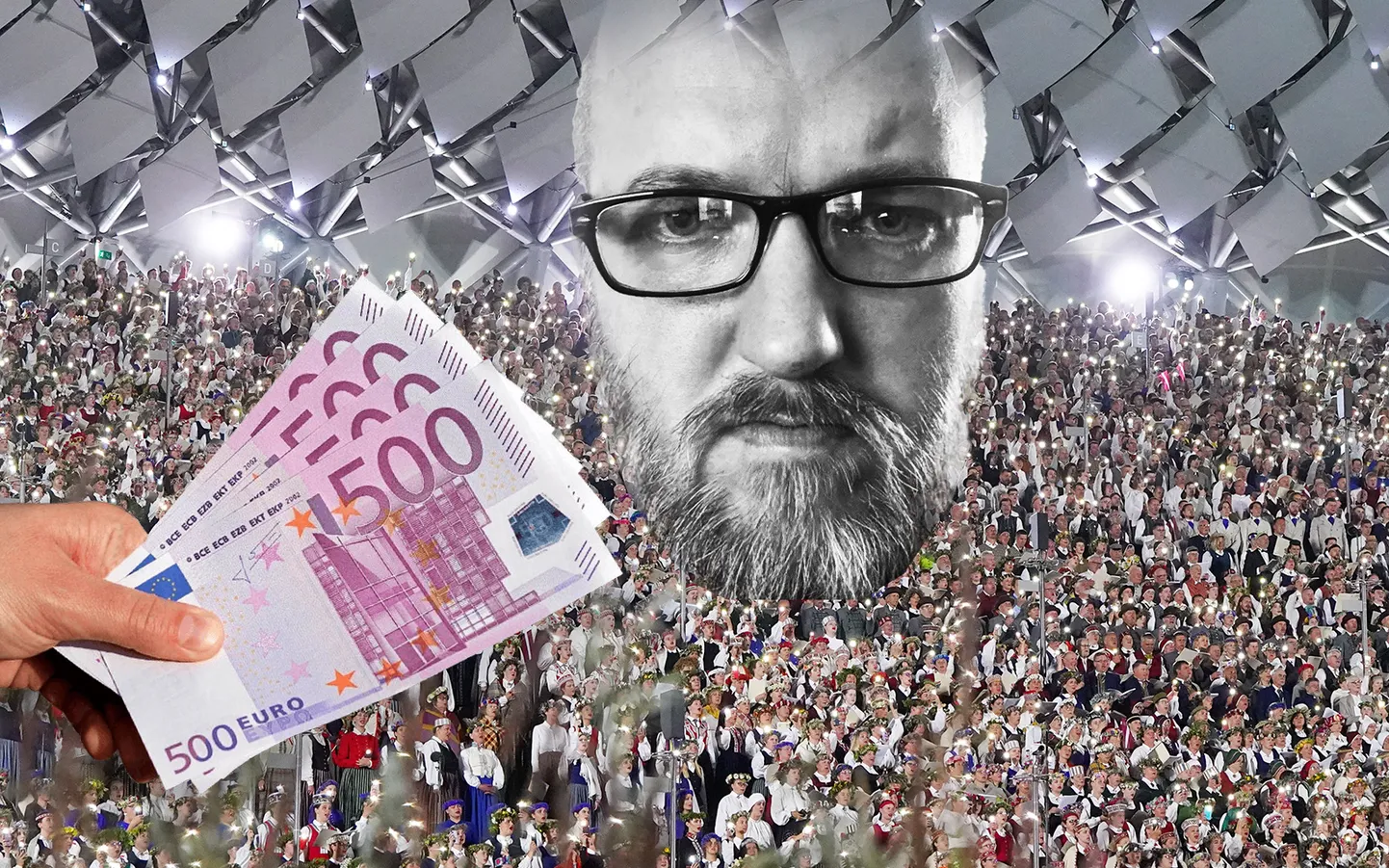 Kaspars Eniņš. Ilustratīva kolāža.