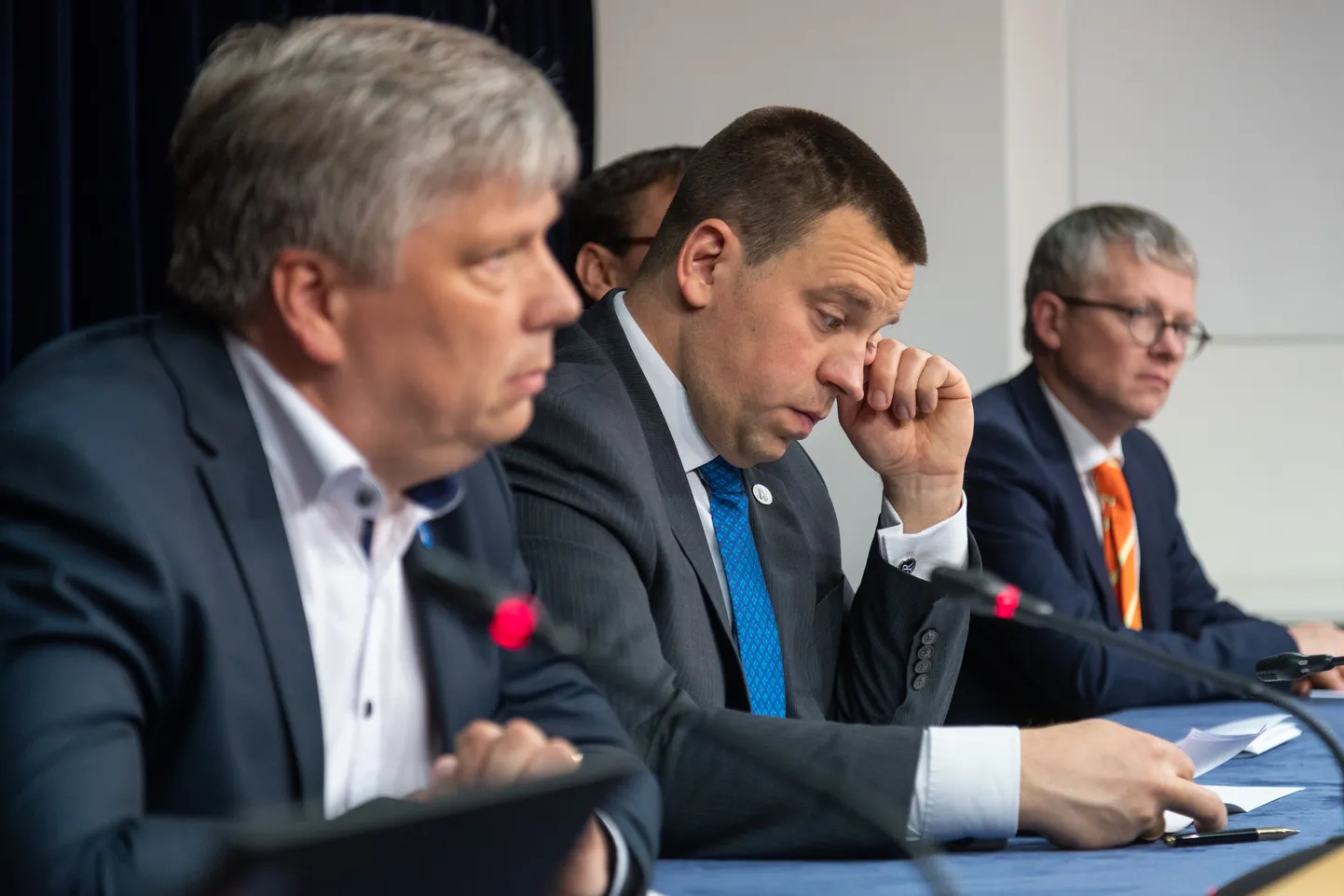 Pildil vasakult Siim Kiisler, Jüri Ratas, Janek Mäggi.