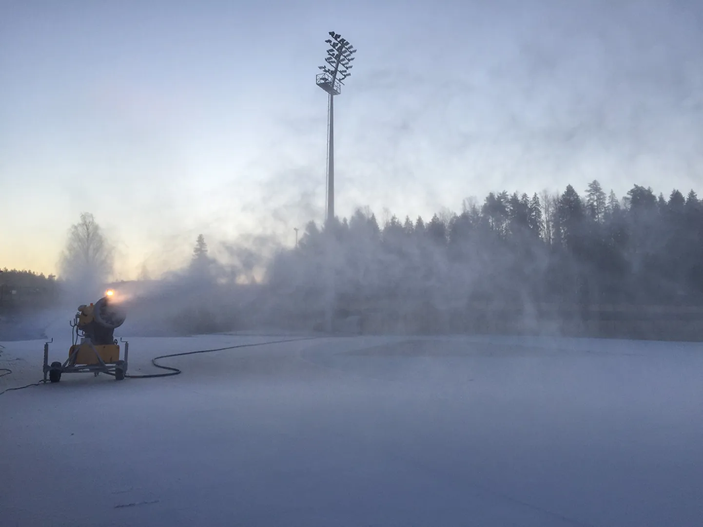 Tehvandi täna varahommikul.