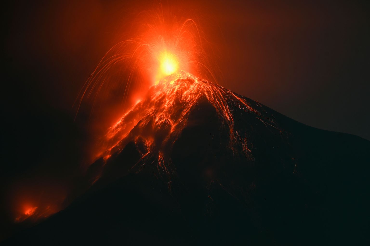 Guatemala vulkaan Fuego.