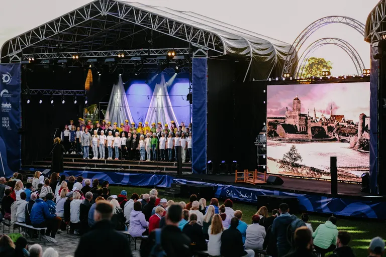 Праздник песни, который был проведен в Нарве в 2021 году.