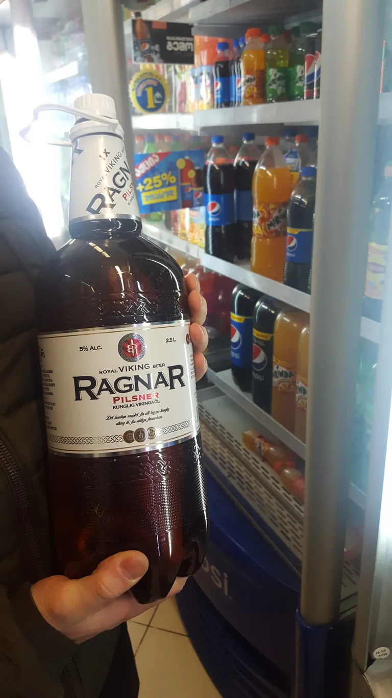 Suur Ragnar peitis end Tbilisi kesklinna nurgapoe riiulil.