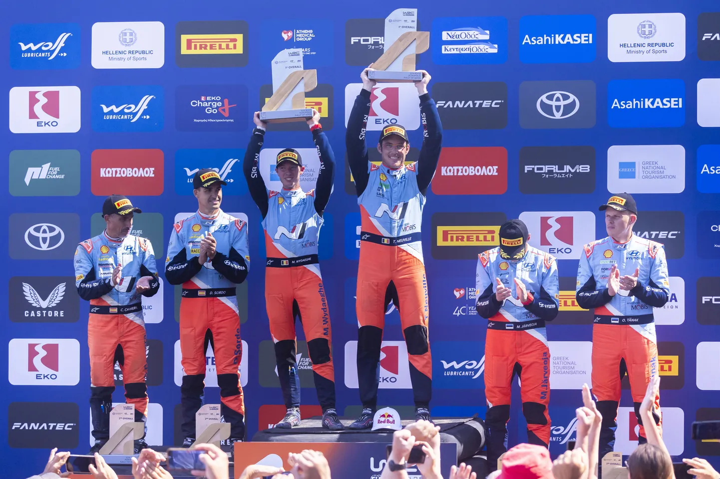 2024. aasta septembris võttis Hyundai Kreekas kolmikvõidu: võitis Thierry Neuville, teine oli Dani Sordo ja kolmas Ott Tänak.