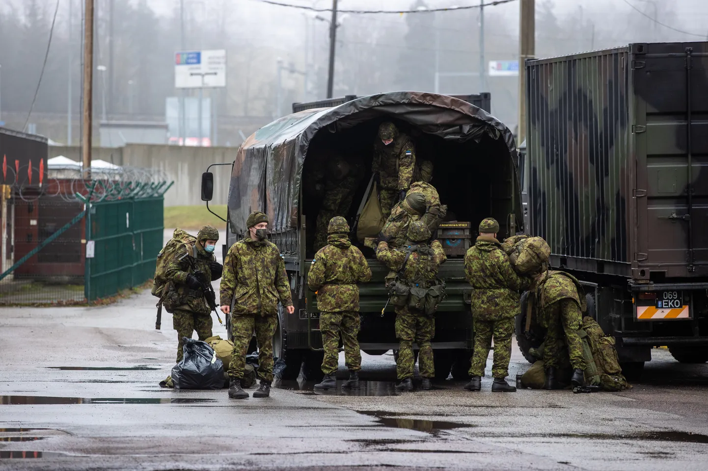 Tallinn, 18.12.2020
Pildil Staabi- ja Sidepataljoni ajateenijad jõulupuhkusele minemas.