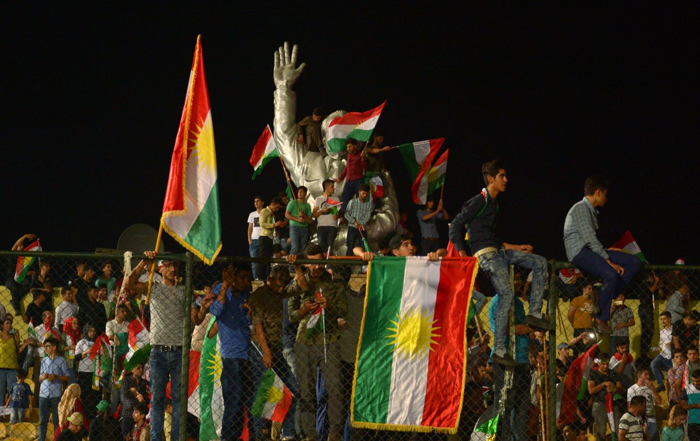 Iraagi Kurdistani iseseisvuse toetajad.