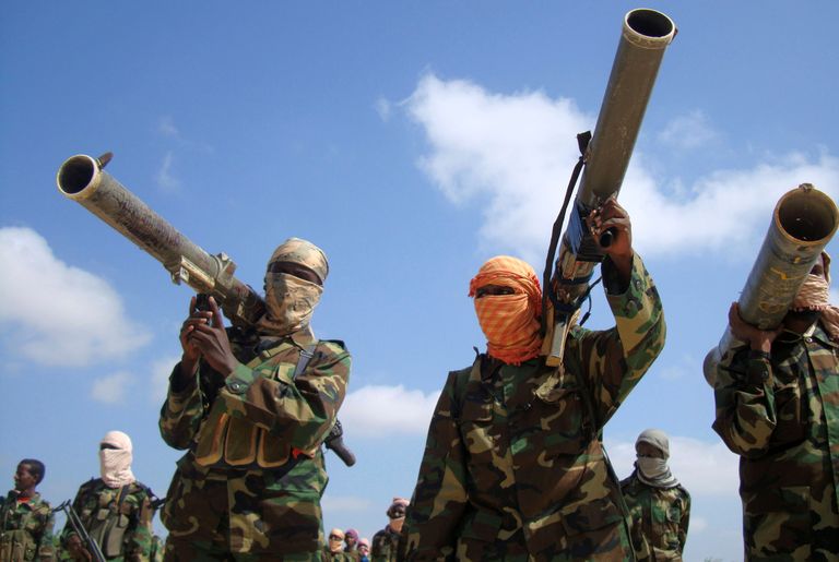 Rühmituse al-Shabaab võitlejad Somaalias.