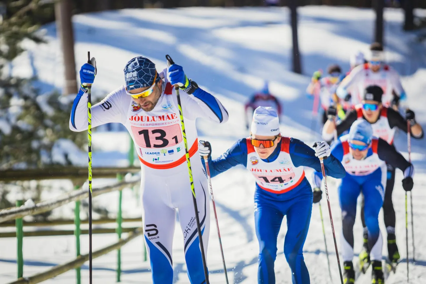 Andrus Veerpalu (13) tunnistas Eesti meistrivõistlustel vaid ühe konkurendi paremust.