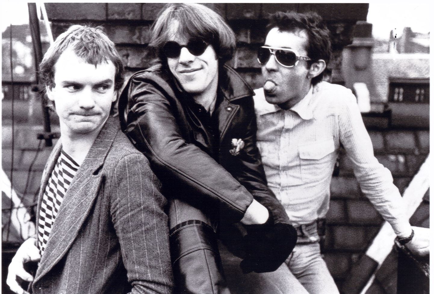 Sting (vasakult), Stewart Copeland ja Henry Padovani ansamblist The Police 1977. aastal.