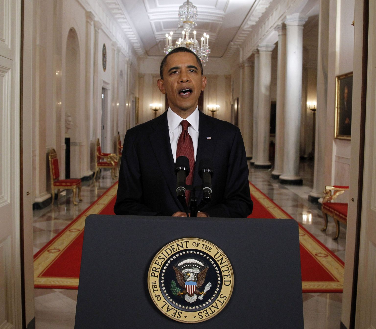 USA president Barack Obama teatamas Osama bin Ladeni surmast