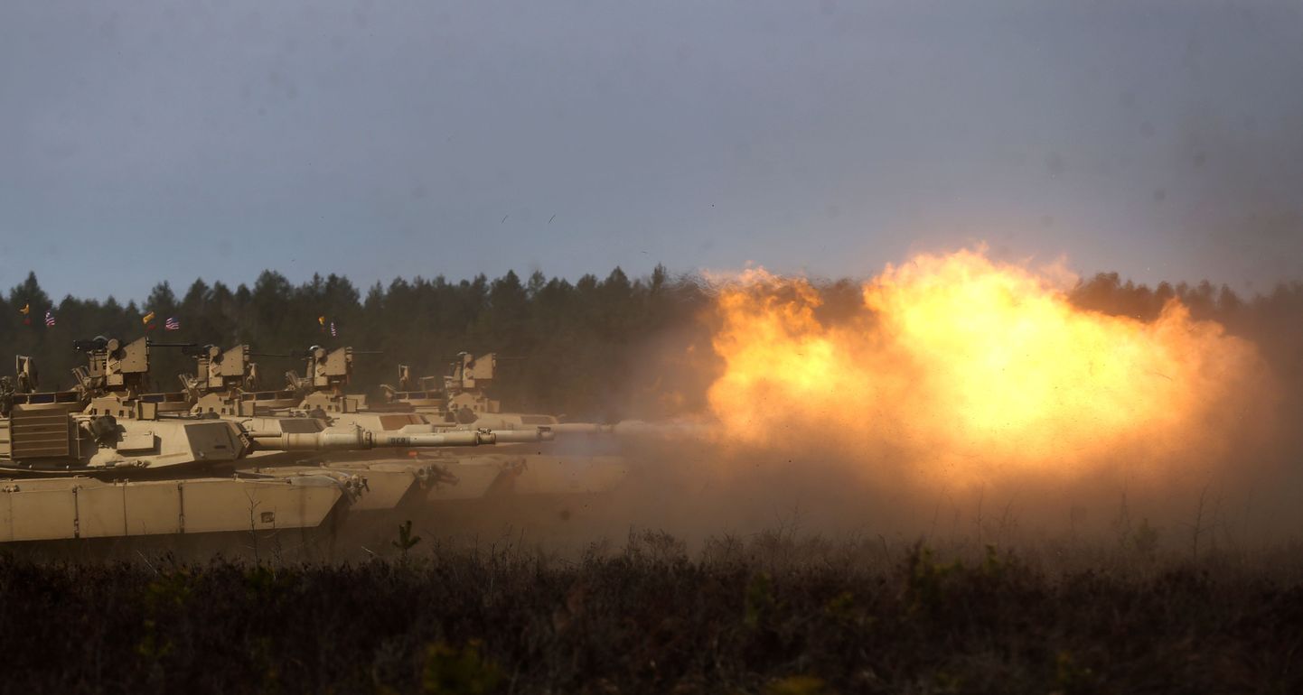 USA tankid Leedus õppusel
