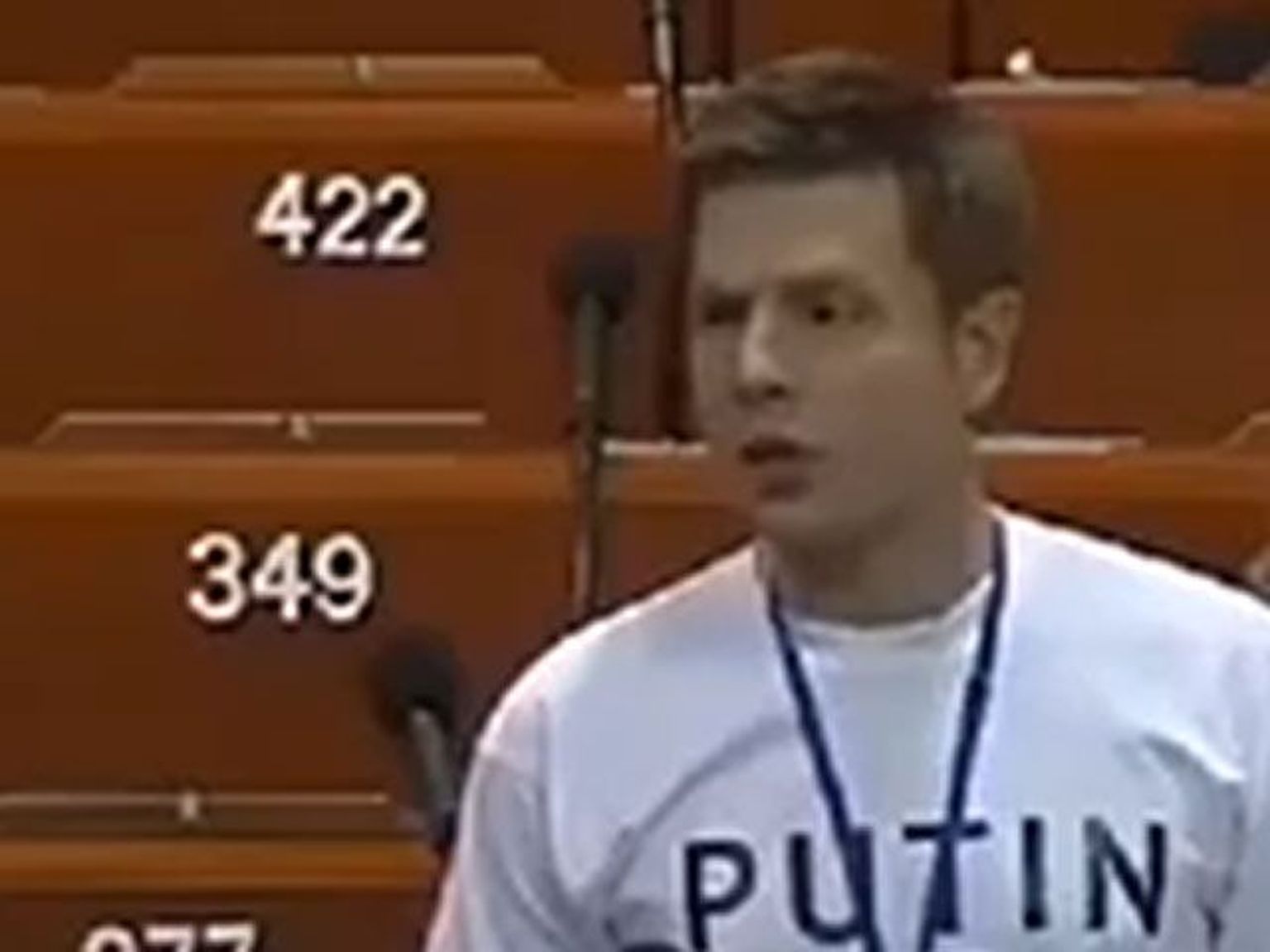 Украинский делегат Алексей Гончаренко