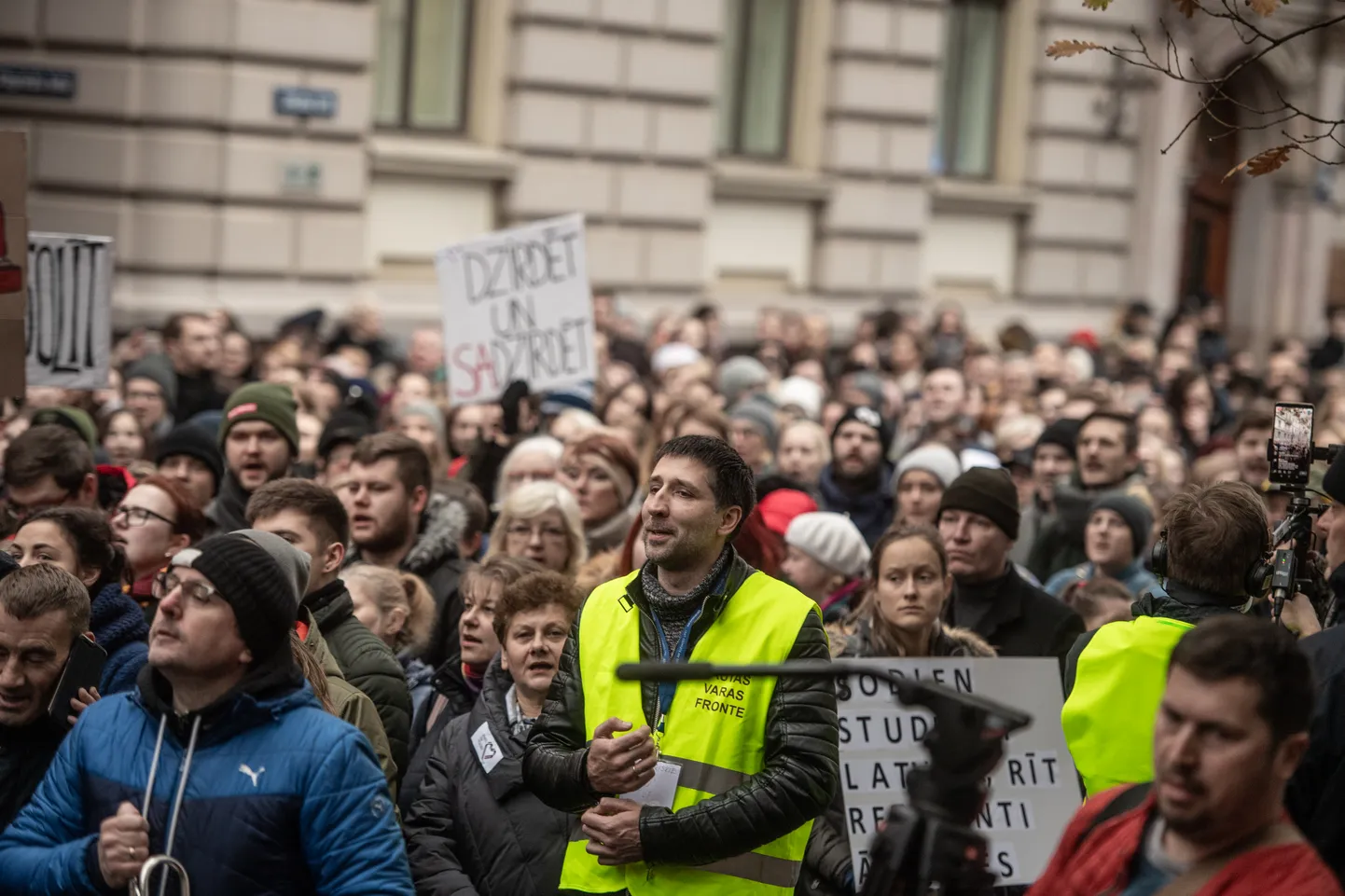 Foto: Mediķu protesta akcija "Viena diena bez medicīnas personāla"