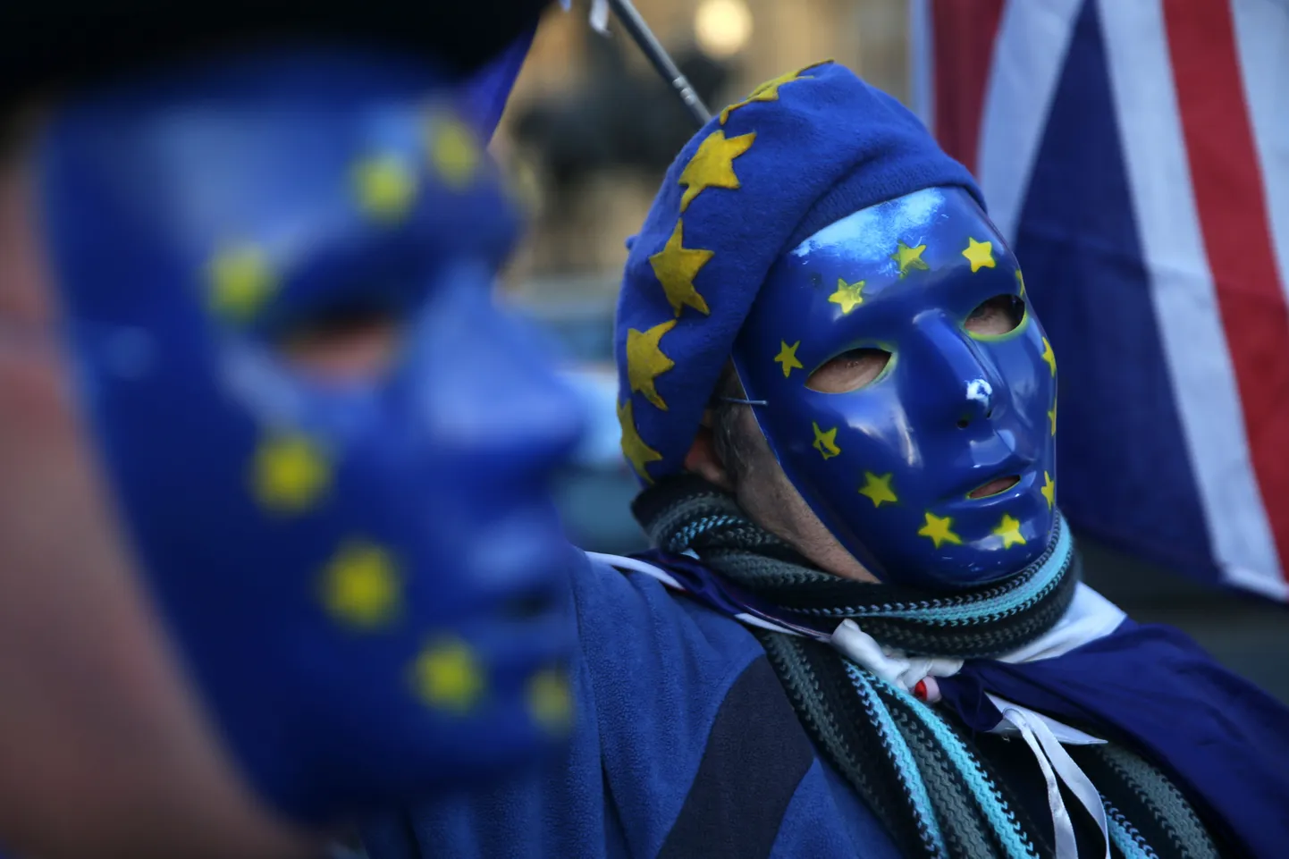 Euroopameelsed meeleavaldajad Londonis.