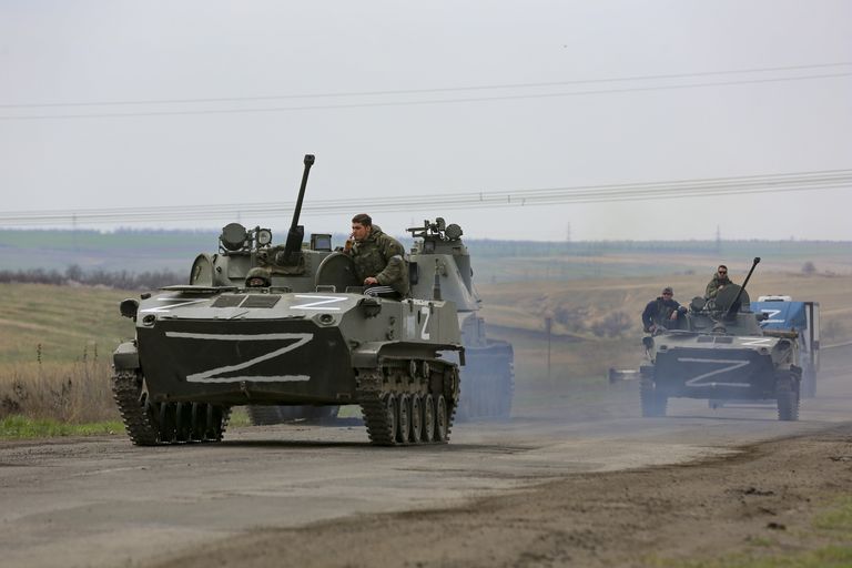 Vene väed eile Mariupoli lähistel.