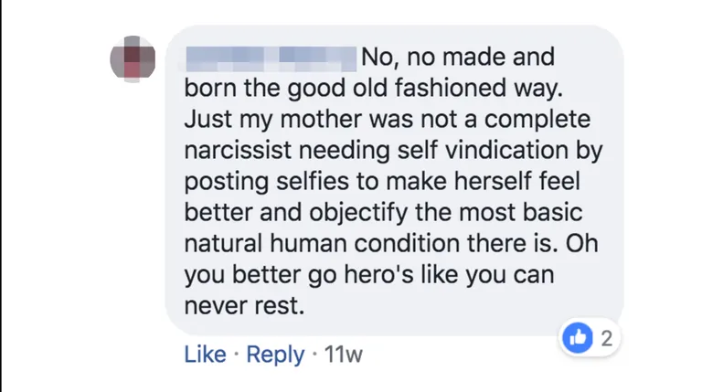 Facebooki kommentaar Sarah pildi all.