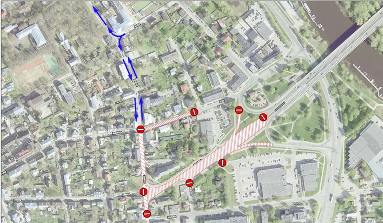 Selline liikluskorraldus hakkab kehtima esmaspäevast ja nii jääb mai lõpuni.