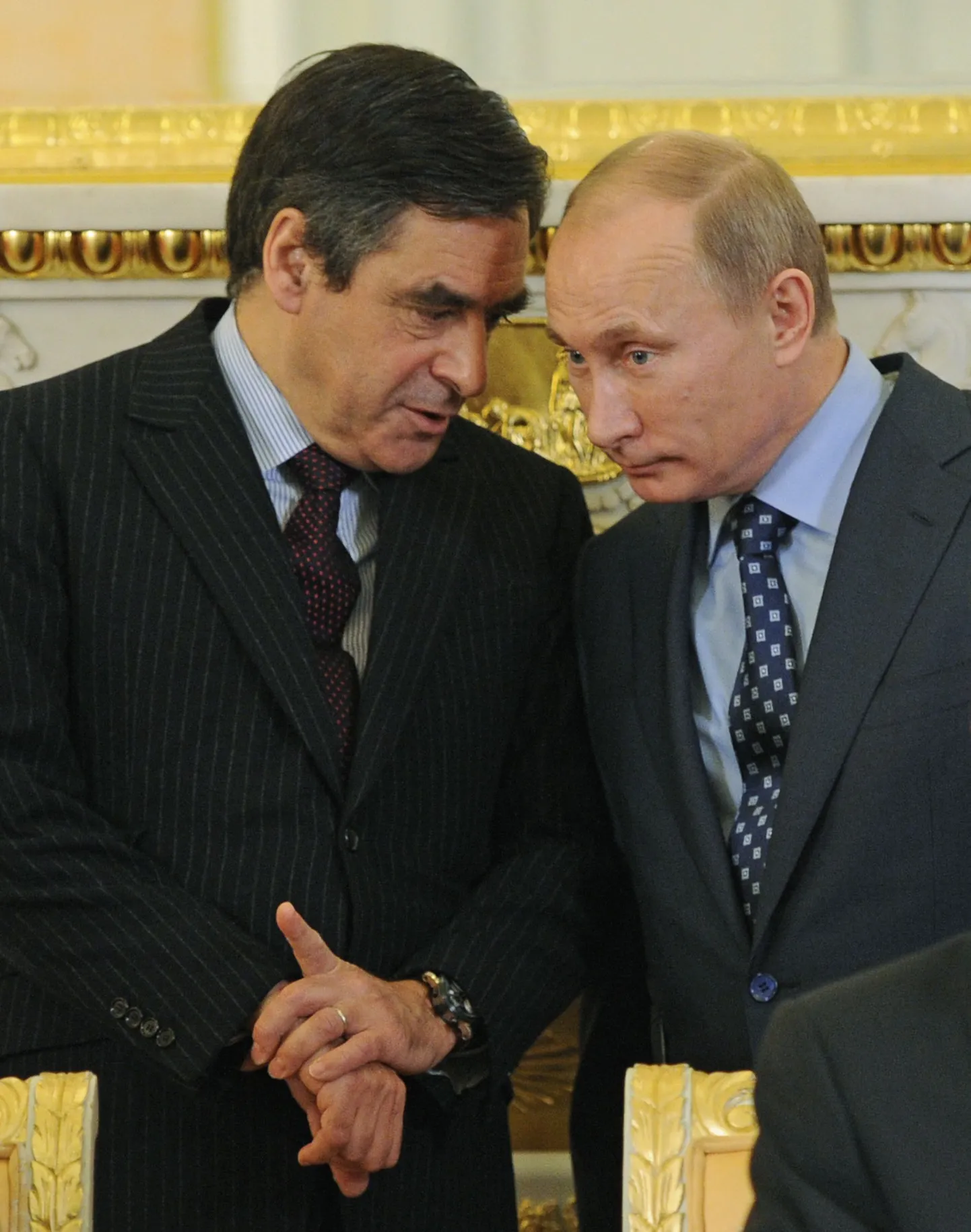 François Fillon ja Vladimir Putin Kremlis 2011. aastal, mil mõlemad olid peaministrid.