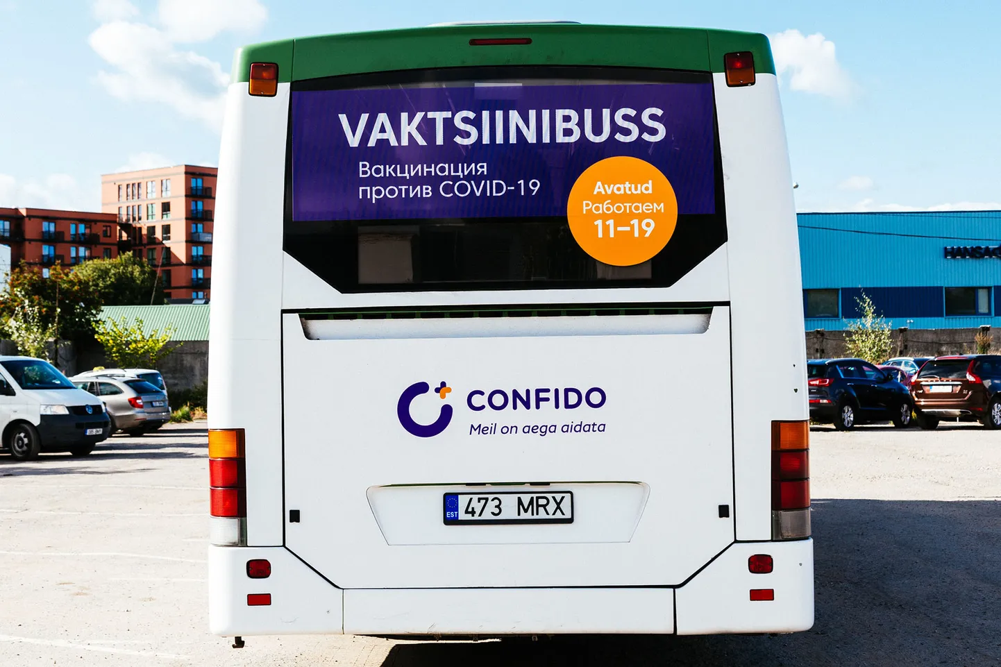 Confido vaktsineerimisbuss.