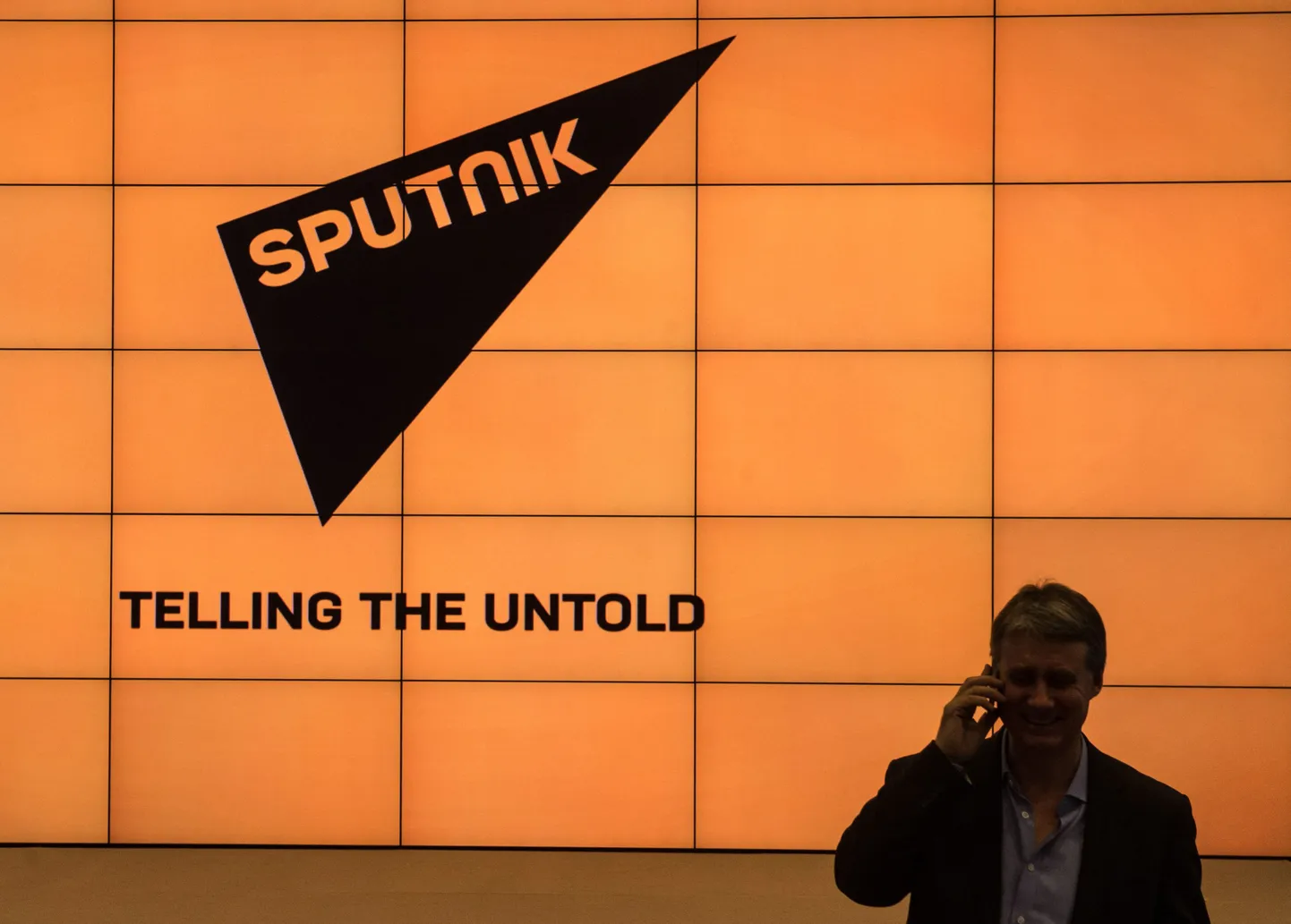 Venemaa rahvusvahelise propagandakanali Sputnik logo.