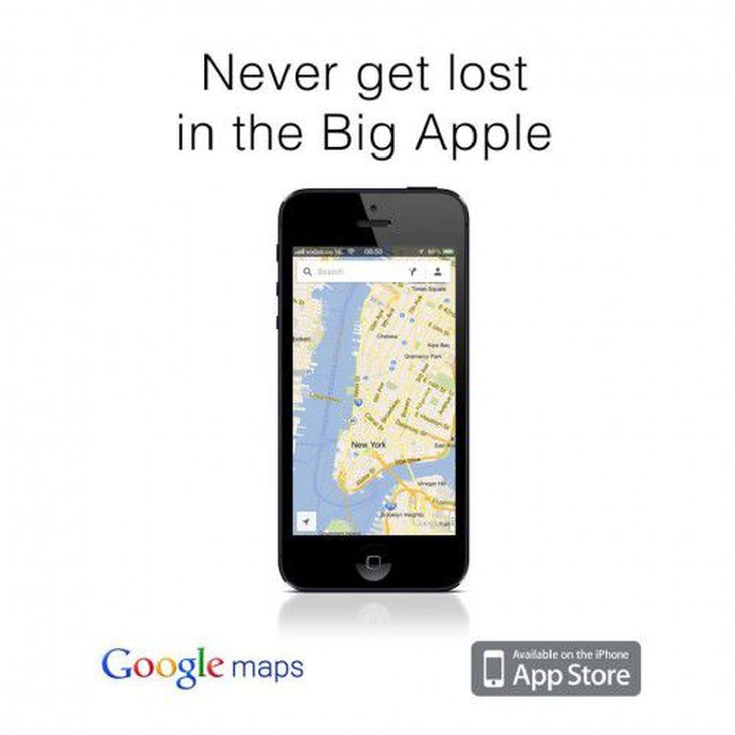 Google'i kaardirakenduse reklaam