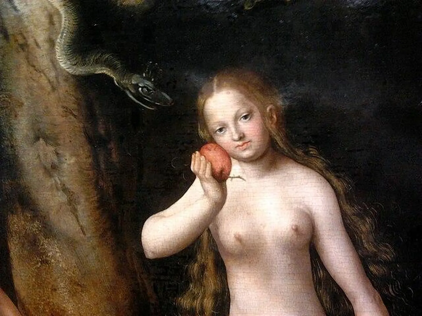 Fragment Lucas Cranach vanema (1472–1553) maalilt.