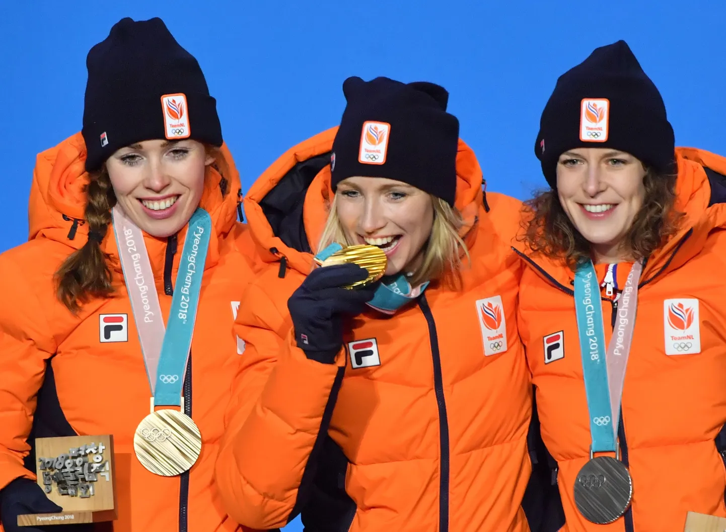 Pyeongchangi kiiruisuhallis on ülekaalus oranž värv.