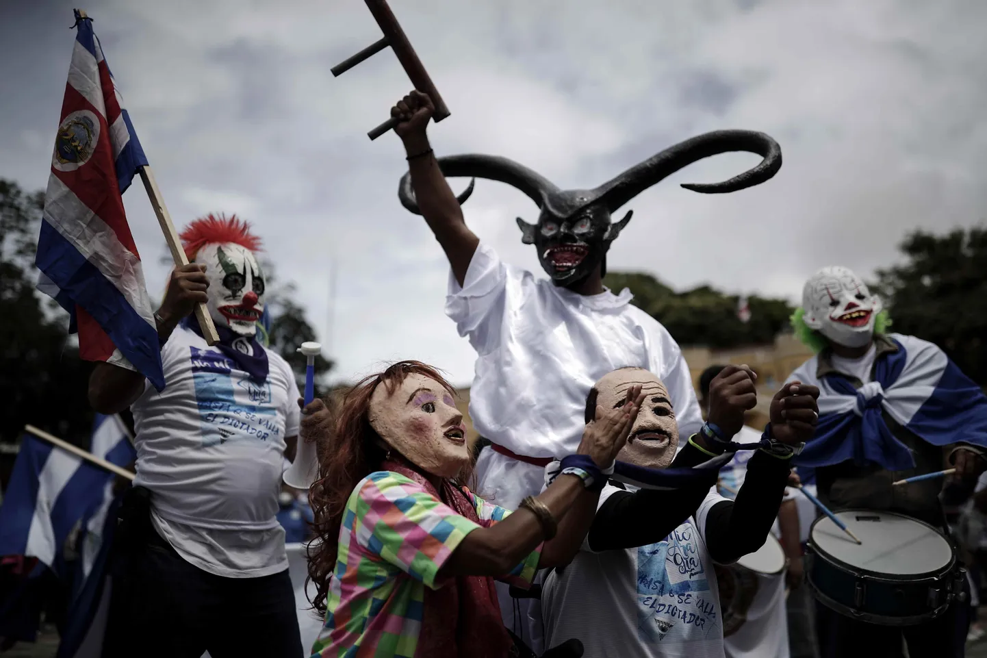 Nicaragualaste meeleavaldus valimiste vastu Costa Ricas 7. november 2021.