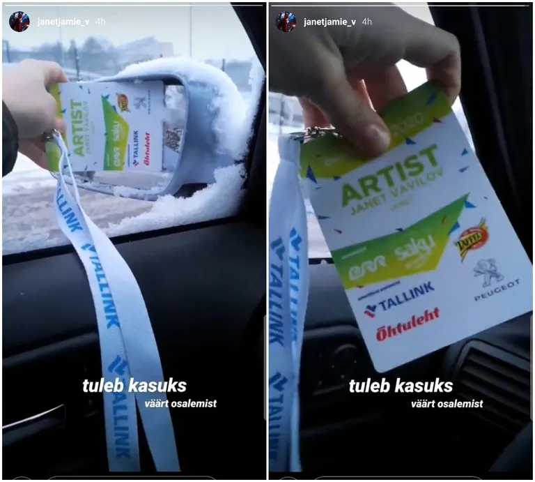 Janet Vavilov näitas, kuidas Eesti Laulu kaelakaart kasulikuks muuta.