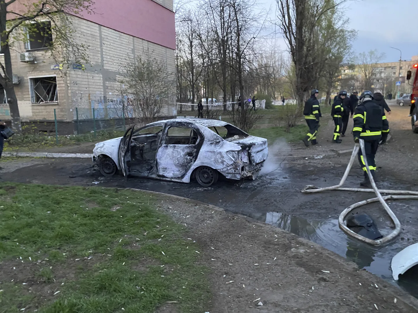 Vene raketilöögi tagajärjed Krivõi Rihis. Rünnaku tagajärjel sai 18 inimest surma, neist üheksa olid lapsed. Haavata sai 60 inimest.