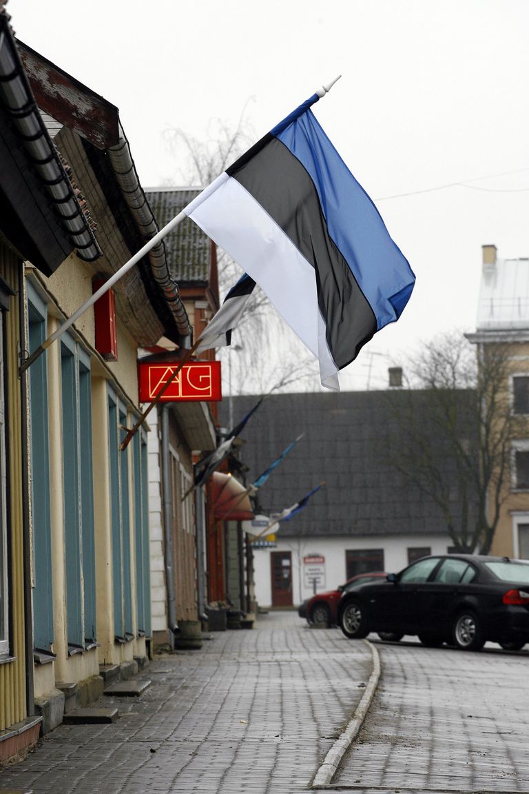 Eesti lipp Viljandis.