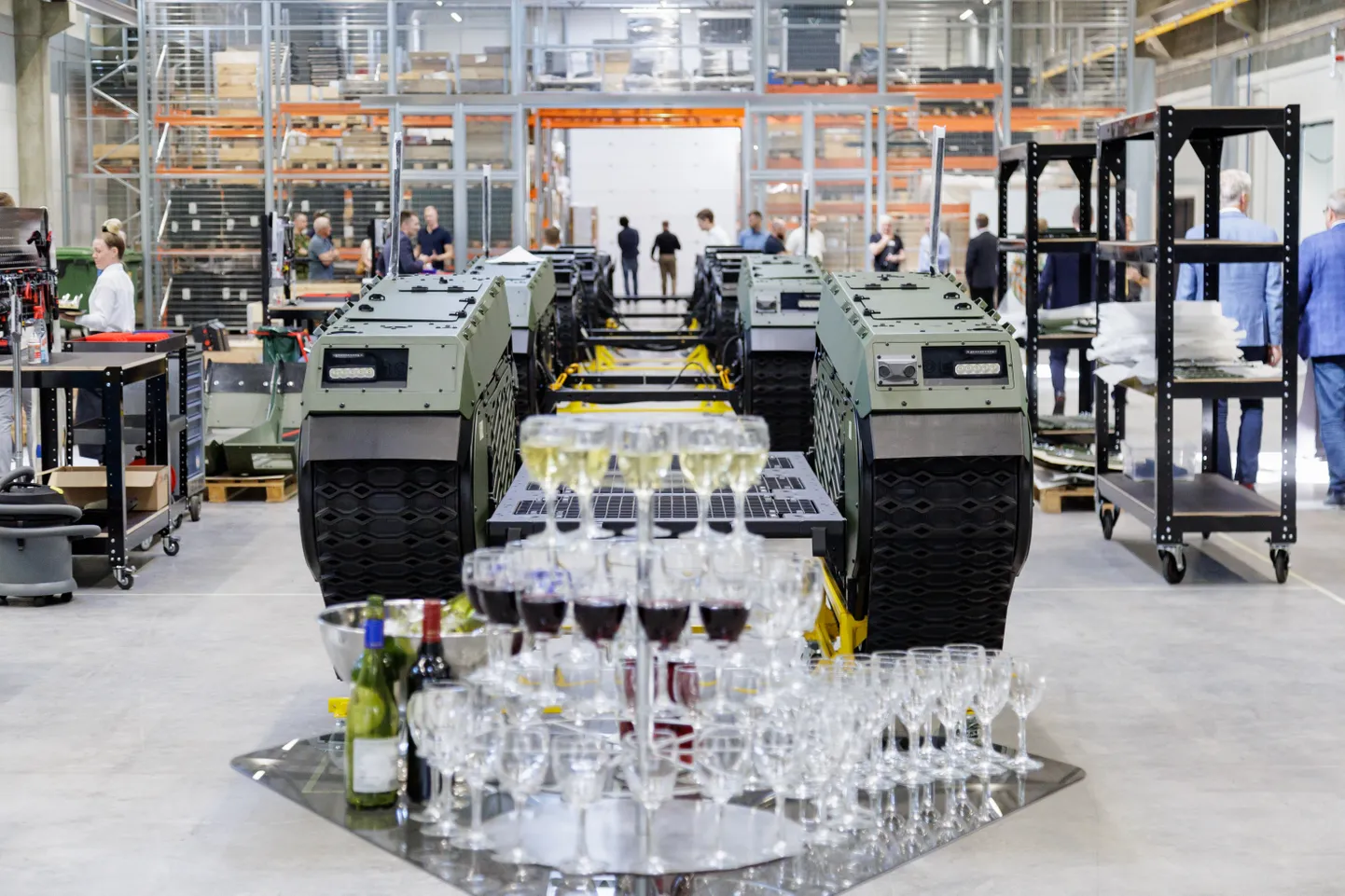 Robootika ja autonoomsete süsteemide arendaja Milrem Roboticsi uus tootmishoone Tallinnas.