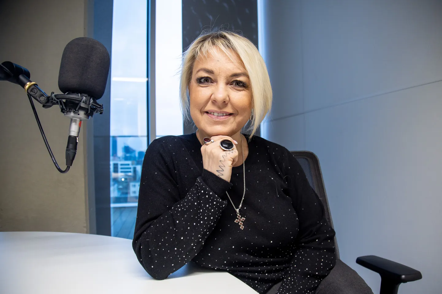 Kirsti Timmer podcasti "Karjääripööre" salvestusel.