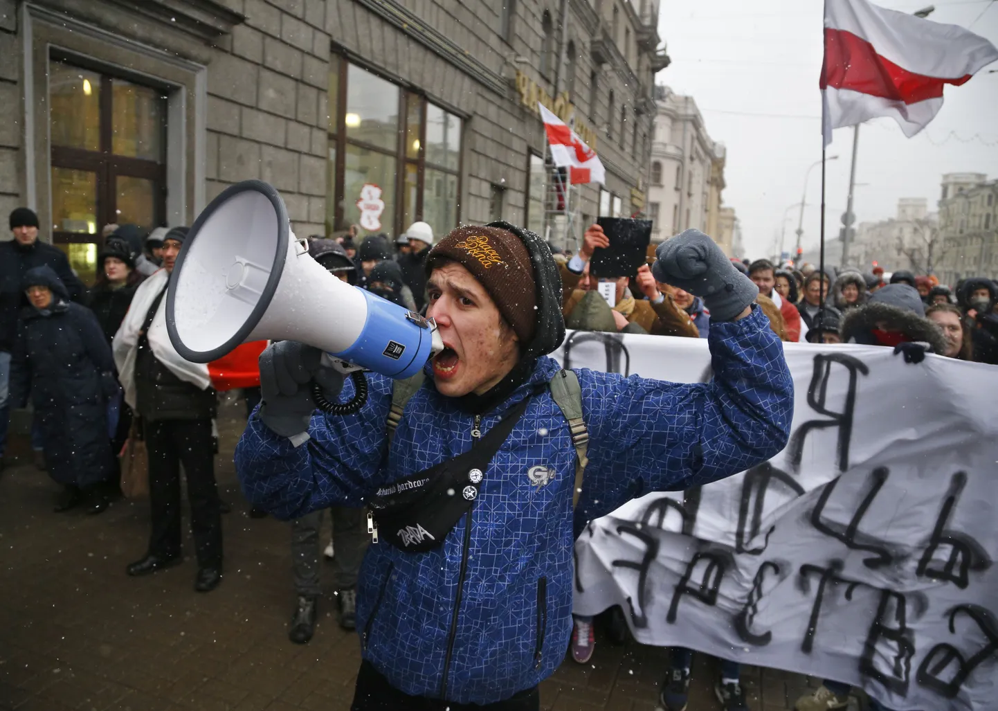 Minskis avaldati meelt valitsuse poolt väikefirmadele kehtestatud uute reeglite vastu.