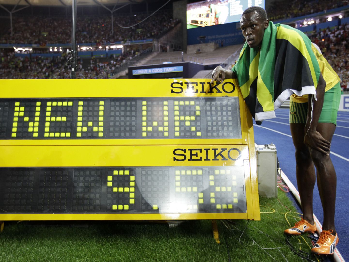 Usain Bolt ja tema 100 meetri maailmarekord 9,58