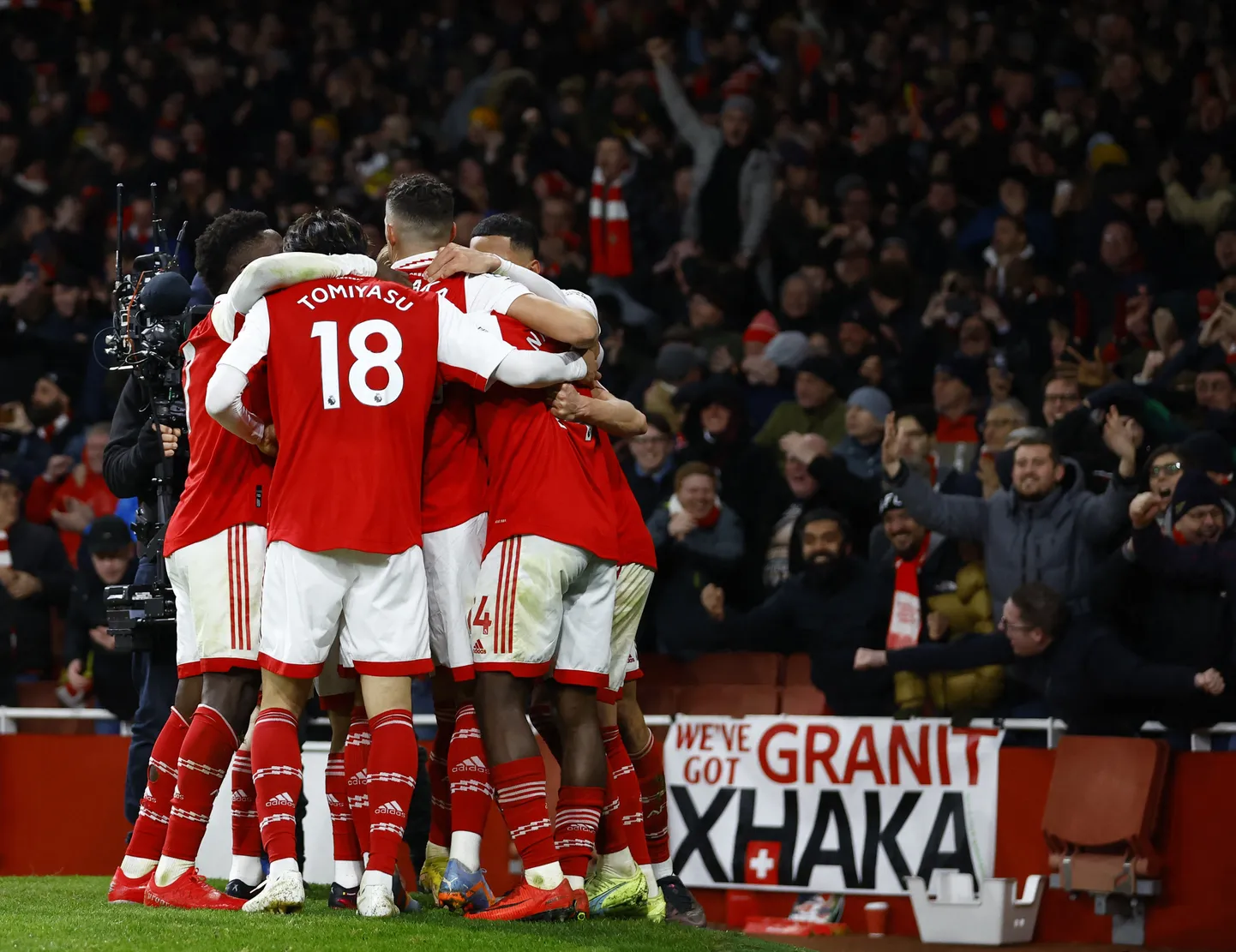 Londoni Arsenali mängijad.