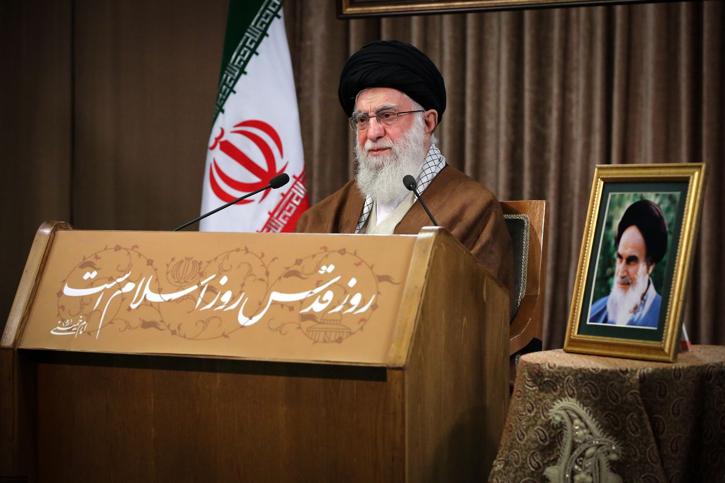 Iraani kõrgeim liider ajatolla Ali Khamenei.