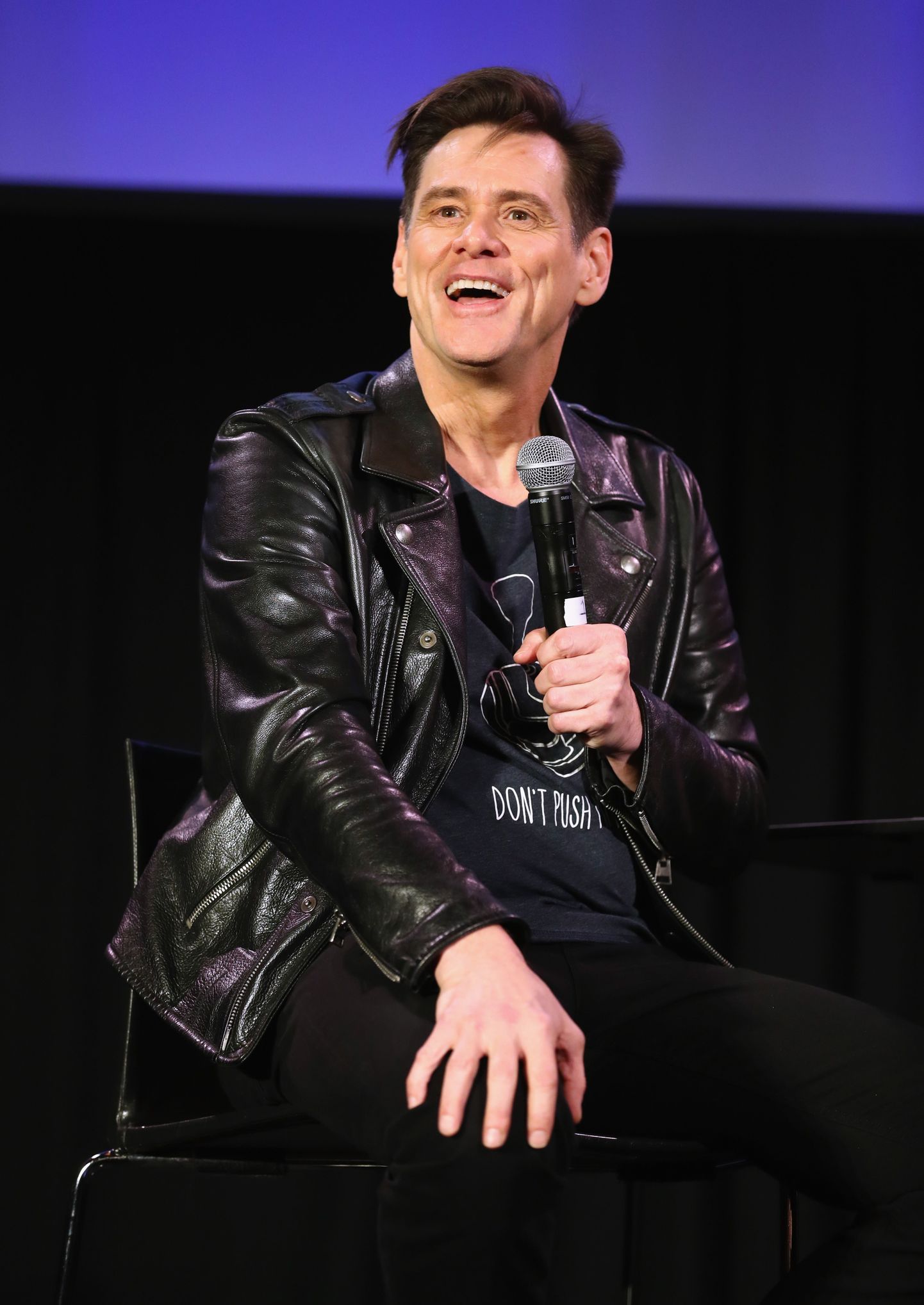 Jim Carrey 18. novembril 2018  Californias Vulture festivalil  etteastes «Jim Carrey In Conversation with Jerry Saltz»