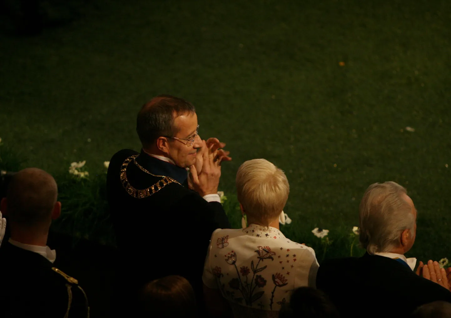 President Toomas Hendrik Ilves ja Evelin Ilves aastapäevakontserdil.