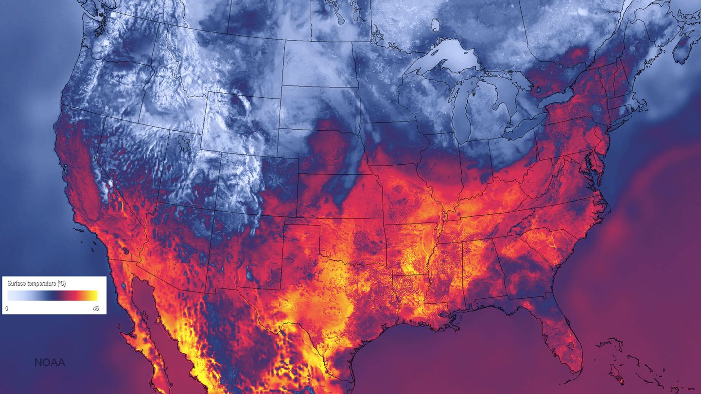 This image obatained from the National Oceanic and Atmospheric Administration(NOAA) on October 1, 2014 shows a new high resolution weather model developed by NOAA
