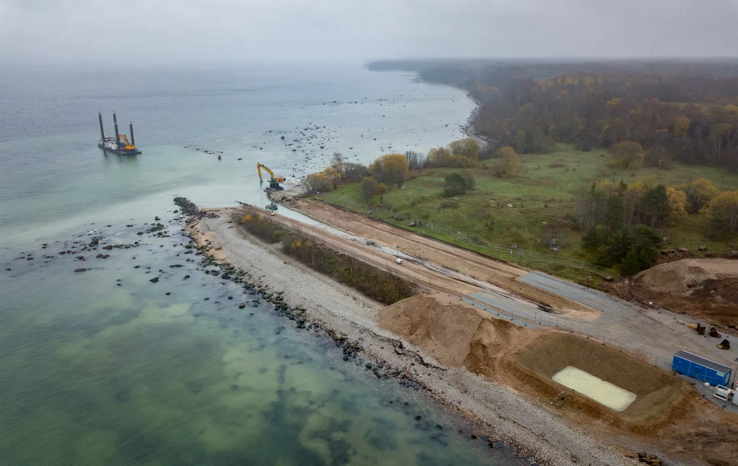 Eesti-Soome gaasiühenduse Balticconnector maismaaosa ehituse avaüritus 2018. aastal.