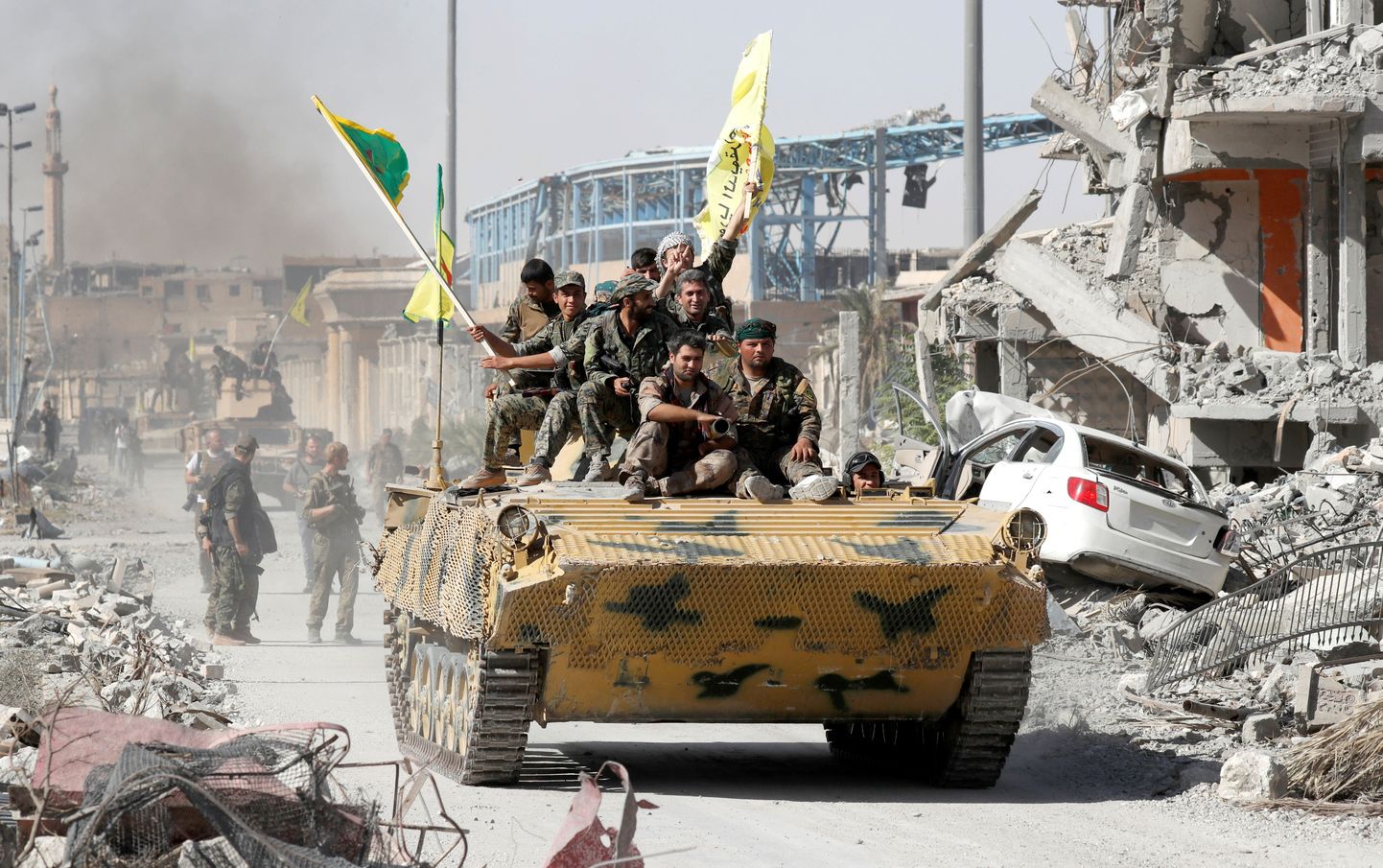 SDFi võitlejad Raqqas.