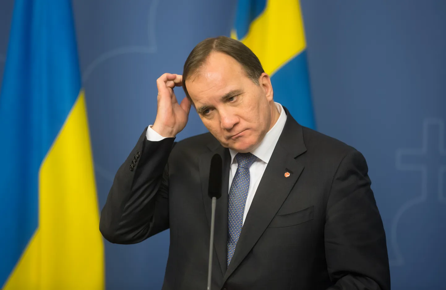 Zviedrijas premjerministrs Stēfans Levēns.