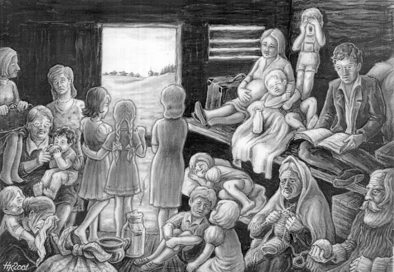 Рисунок Хельви Коппель-Коханди. 1941 год.