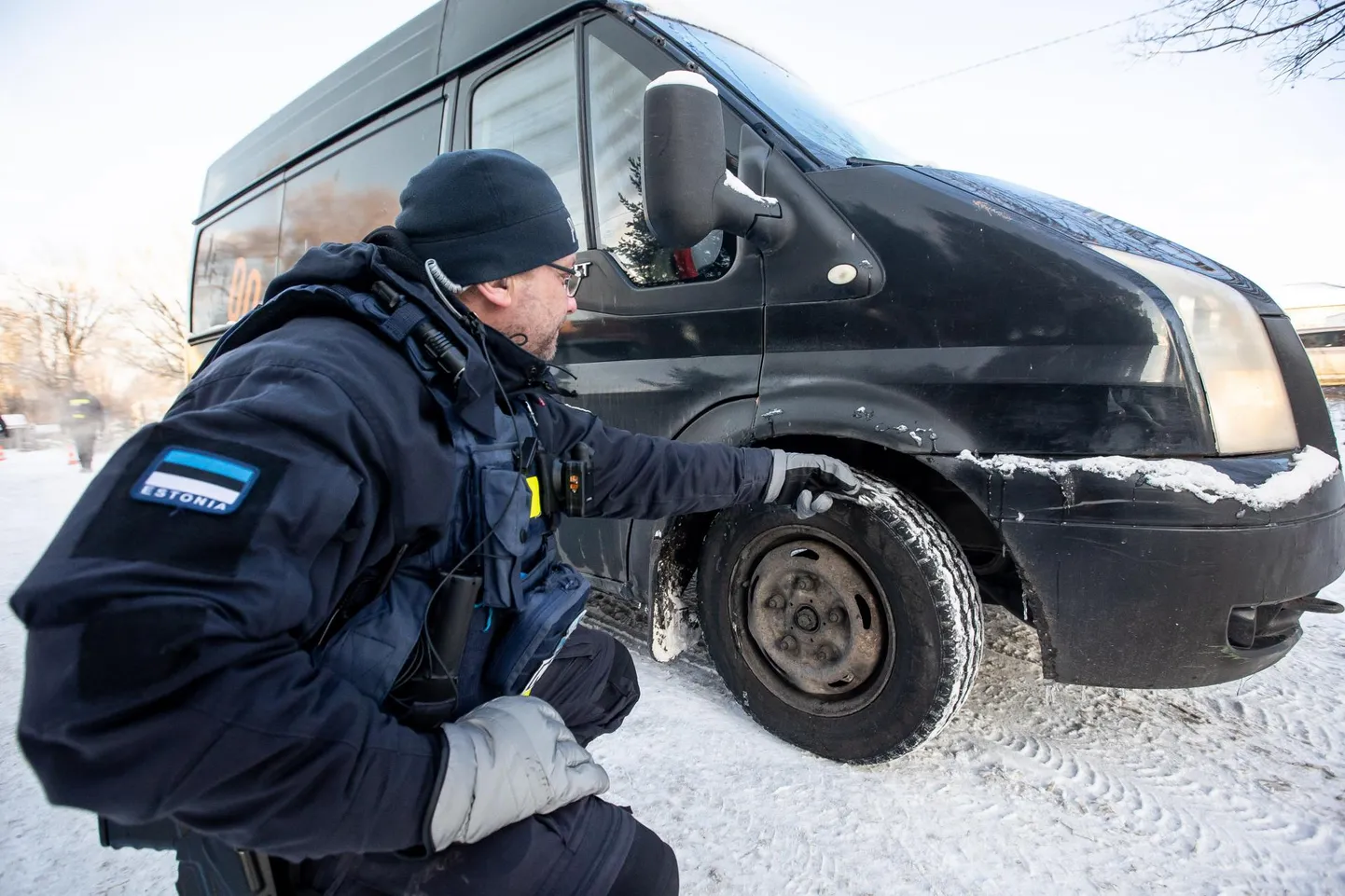 Politsei talverehvide kontrollimis reid. Foto on illustratiivne.