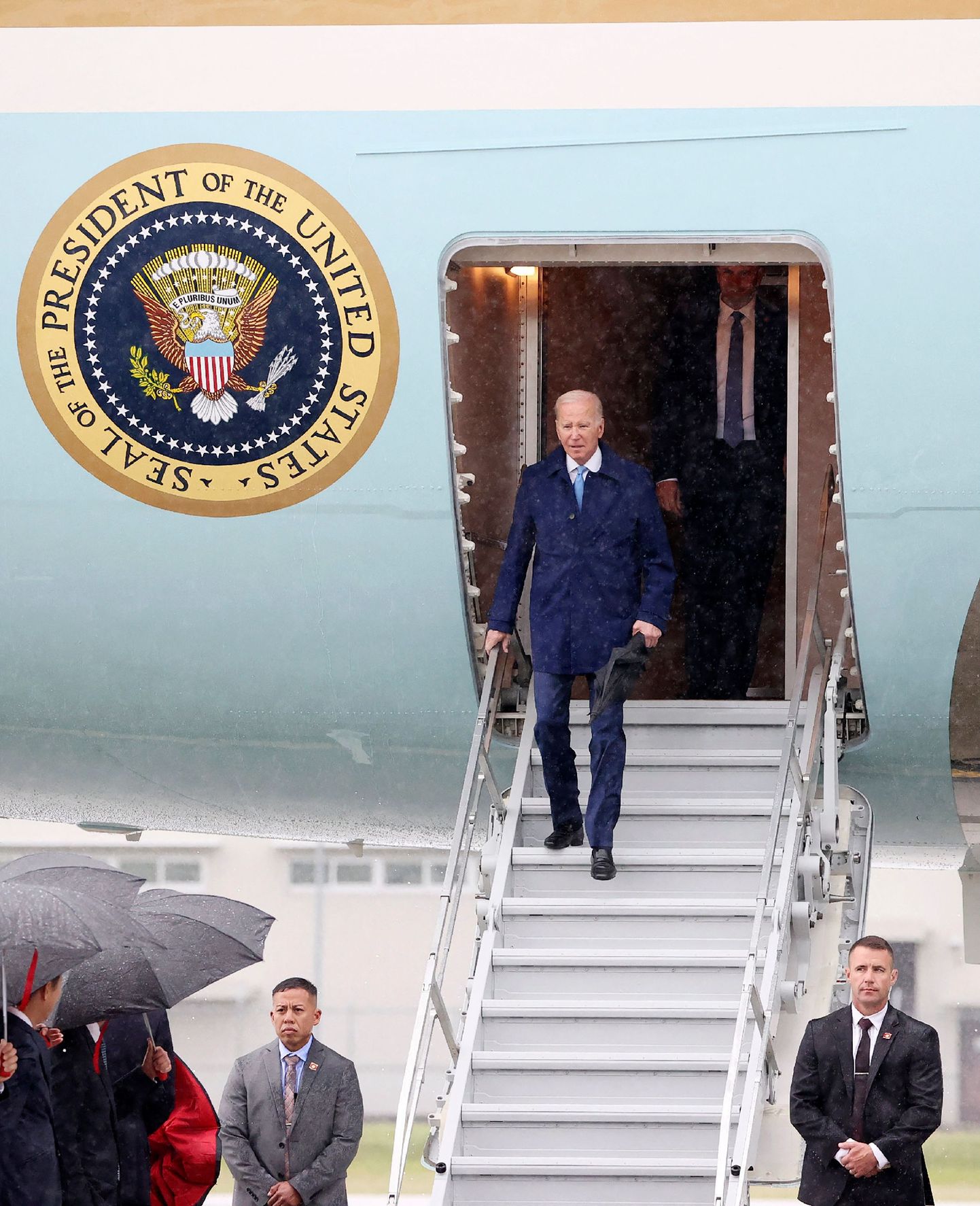 USA president Joe Biden saabus lennukiga G7 kohtumisele.